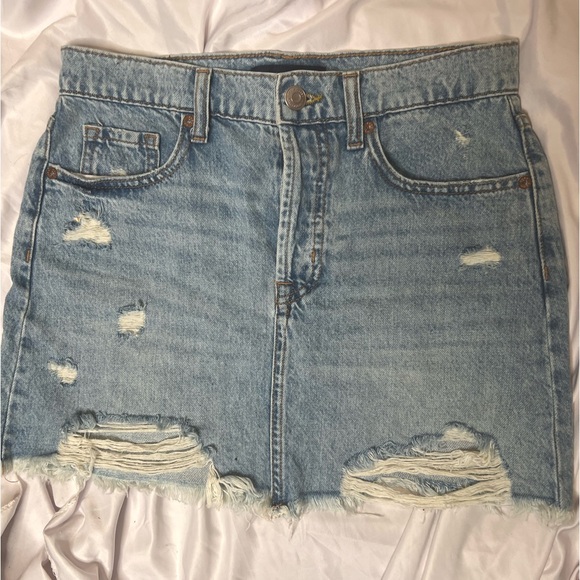 Aeropostale Dresses & Skirts - Aeropostale High Waisted High Rise Blue Denim Jean Skirt